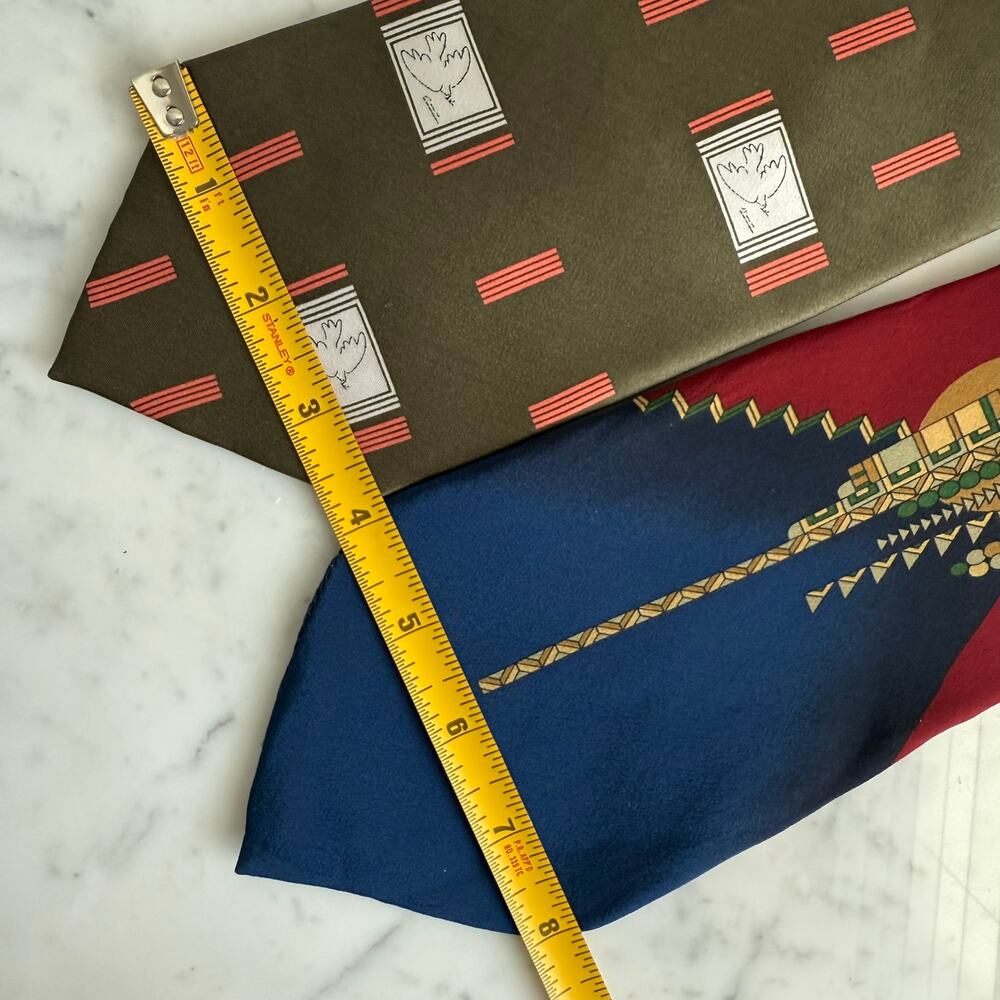 Picasso Frank Lloyd Wright Designer Tie Bundle Men’s Silk - Picture 6 of 6